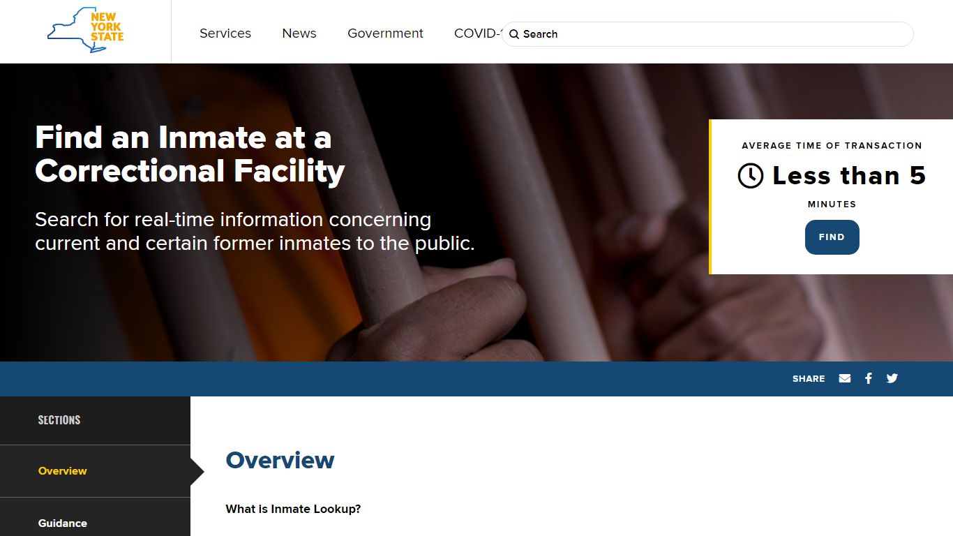 Find an Inmate at a Correctional Facility - The State of New York